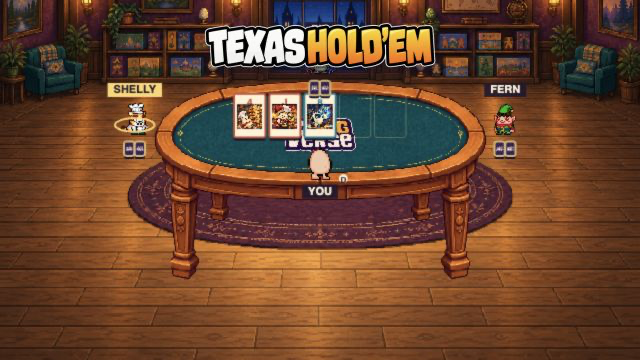 Texas Hold’em illustrated game cover.